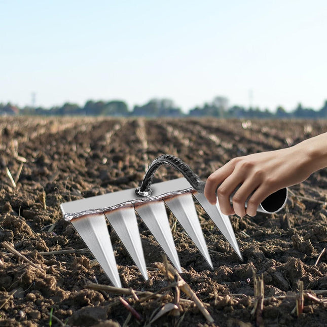 Five Teeth Carbon Steel Garden Weeding