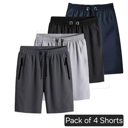 Stretchable Cotton Shorts Combo Pack Of 4