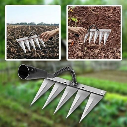 Five Teeth Carbon Steel Garden Weeding
